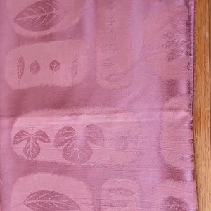 Vintage Rust with Leaves Tablecloth 144 X 56